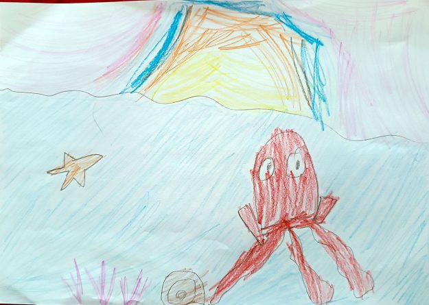 Такмичарски рад бр. 4 Адам Марић први разред, Основна школа ,, Исидора Секулић“, Београд Назив романа: Дечак змај и друге бајке / Пужић Влада из Спорограда