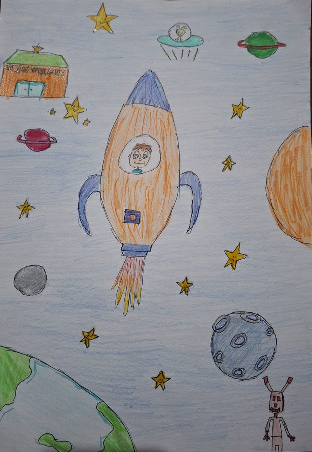 Такмичарски рад бр. 6 Даша Стевановић, ученица 4. Разреда Основна школа ,,Вук Караџић“, Кладово Ментор: Славица Јовановић, учитељица Назив романа: Велика космичка авантура