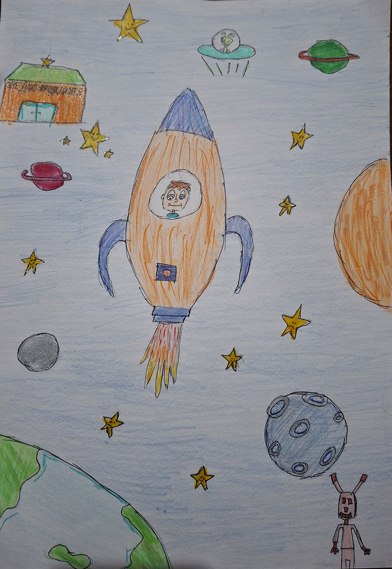 Такмичарски рад бр. 6 Даша Стевановић, ученица 4. Разреда Основна школа ,,Вук Караџић“, Кладово Ментор: Славица Јовановић, учитељица Назив романа: Велика космичка авантура