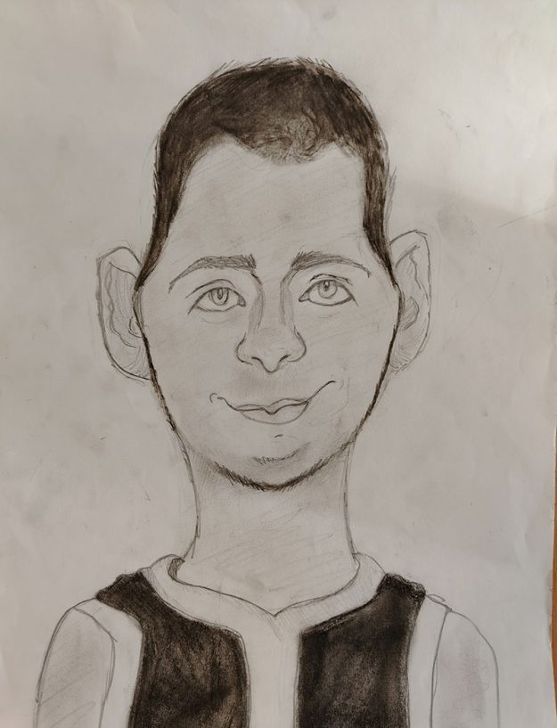 Карикатура 7: Никола Јокић Аутор: Софија Јанковић, 6/1, ОШ „Милисав Николић“ Божевац