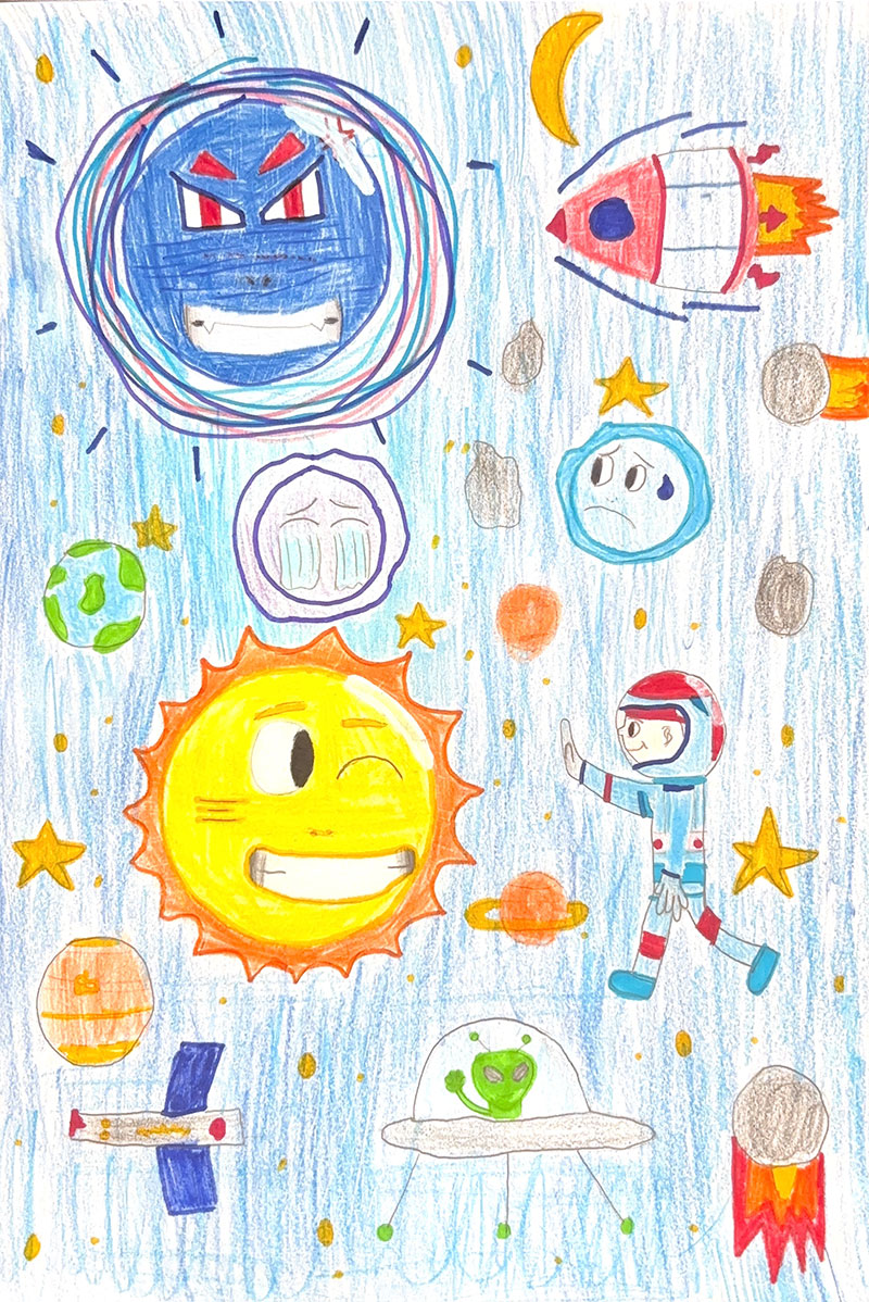 Такмичарски рад бр. 5 Сташа Ђорђевић, четврти разред Основна школа ,,Вук Караџић“, Кладово Назив романа: Велика космичка авантура