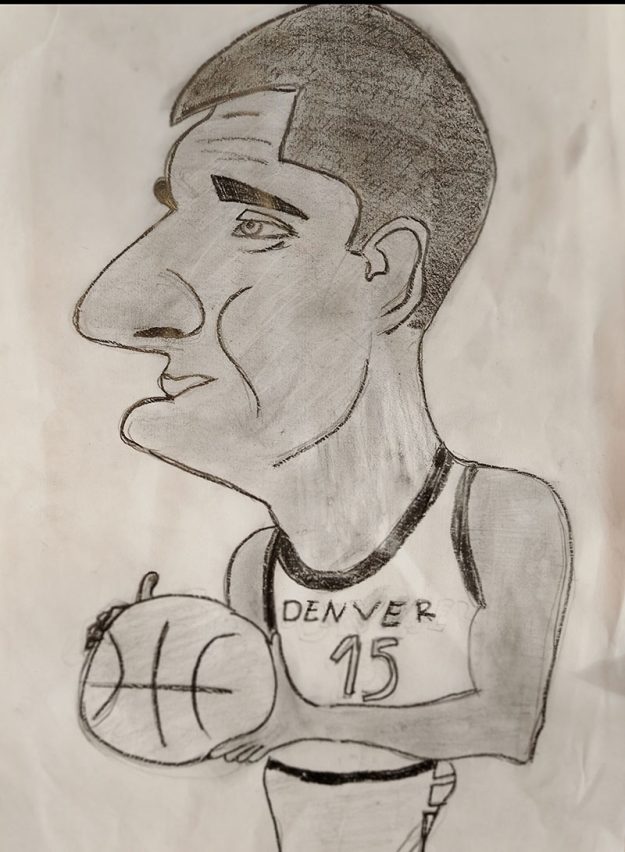 Карикатура 10: Никола Јокић Аутор: Божица Станисављевић, 6/1 „ОШ Милисав Николић“ Божевац