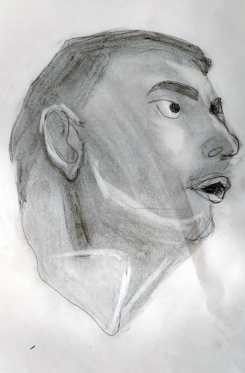 Карикатура 12: Никола Јокић Аутор: Емилија Васић, 5/1 „ОШ Милисав Николић“ Божевац