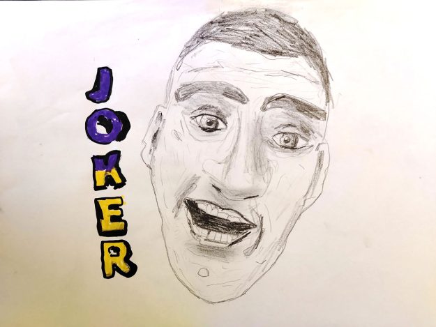 Карикатура 13: Никола Јокић Аутор: Филип Станисављевић, 5/2 „ОШ Милисав Николић“ Божевац