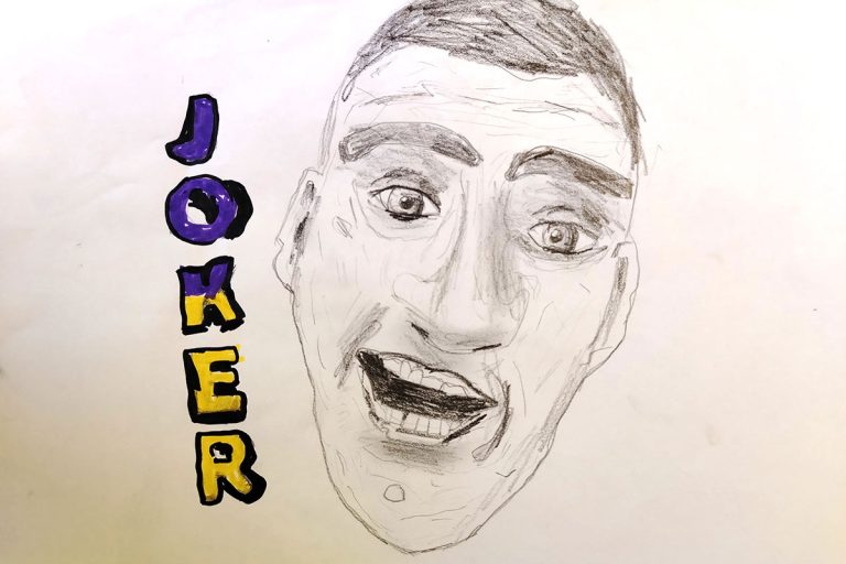 Карикатура 13: Никола Јокић Аутор: Филип Станисављевић, 5/2 „ОШ Милисав Николић“ Божевац