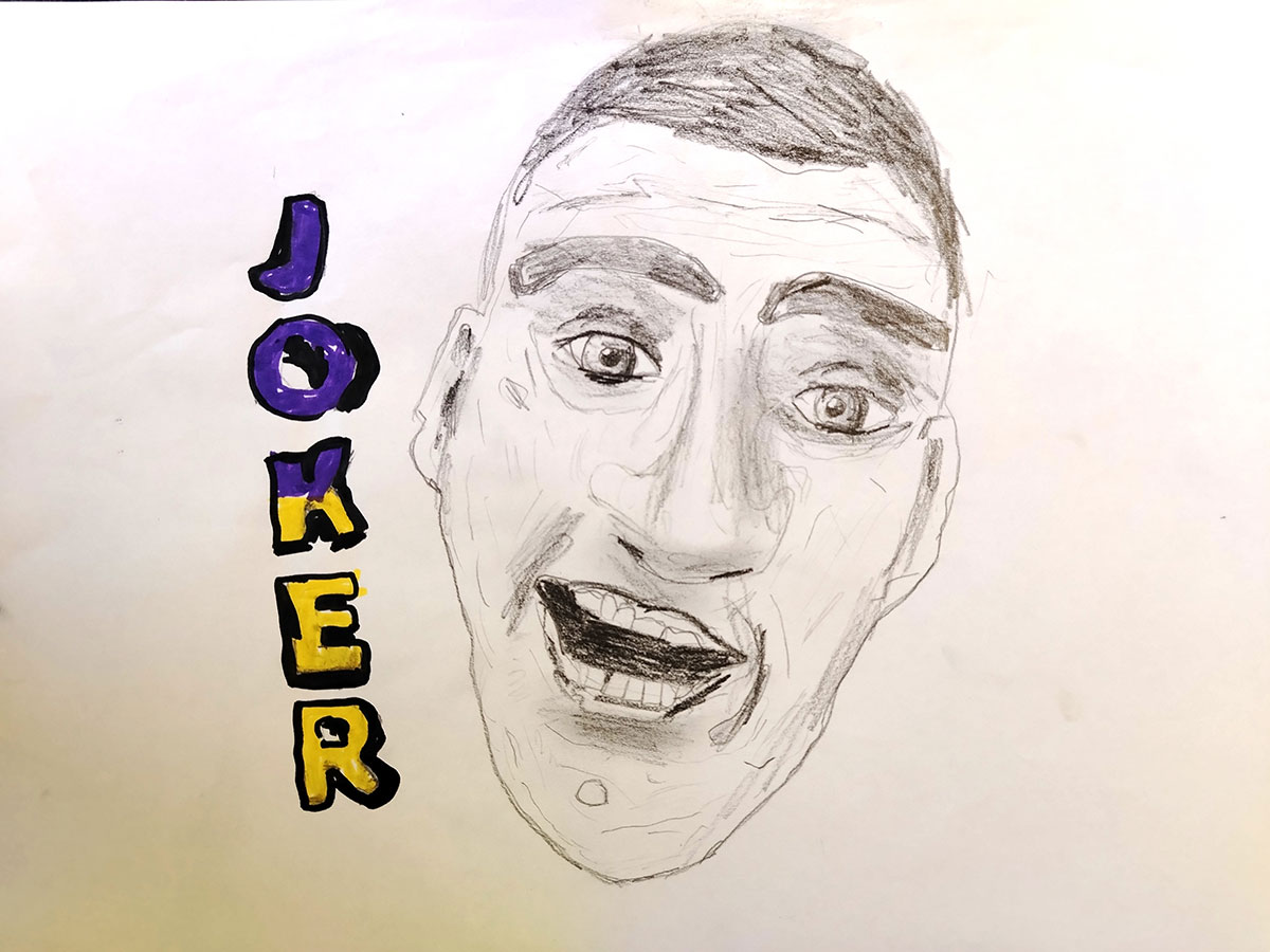 Карикатура 13: Никола Јокић Аутор: Филип Станисављевић, 5/2 „ОШ Милисав Николић“ Божевац