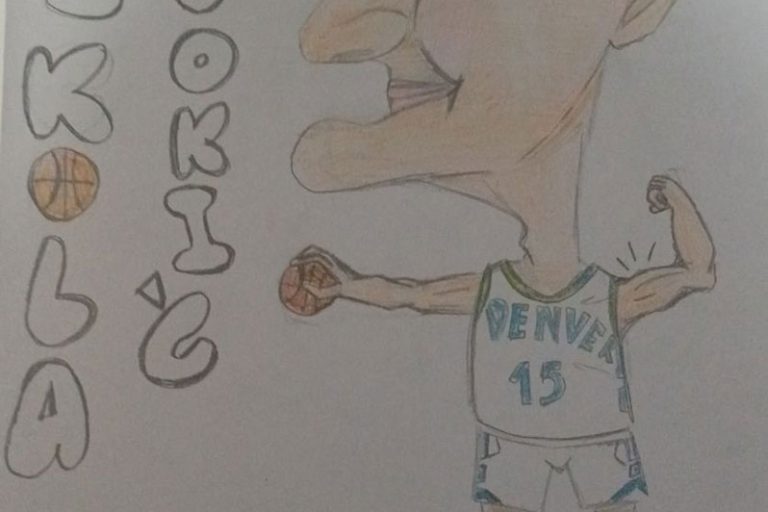 Карикатура 103: Никола Јокић Аутор : Данило Стојановић 8.р. Српска допунска школа, Кипар Ментор: Драгана Христу