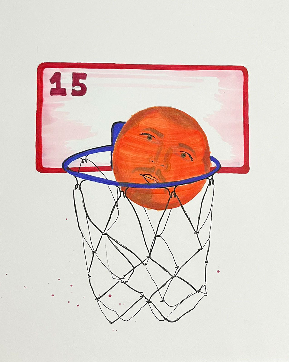 Карикатура 104: Никола Јокић Аутор : Никола Антић 8.р. Српска допунска школа, Кипар Ментор: Драгана Христу