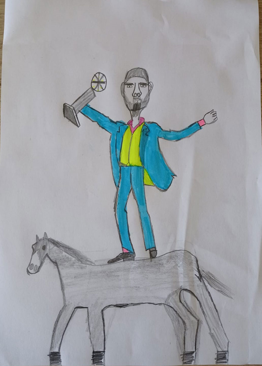 Карикатура 105: Никола Јокић Аутор : Лука Грујић 7.р. Српска допунска школа, Кипар Ментор: Драгана Христу