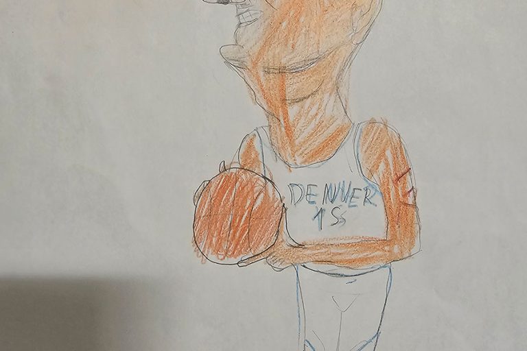 Карикатура 110: Никола Јокић Аутор : Лена Алексић 3.р. Српска допунска школа, Кипар Ментор: Драгана Христу