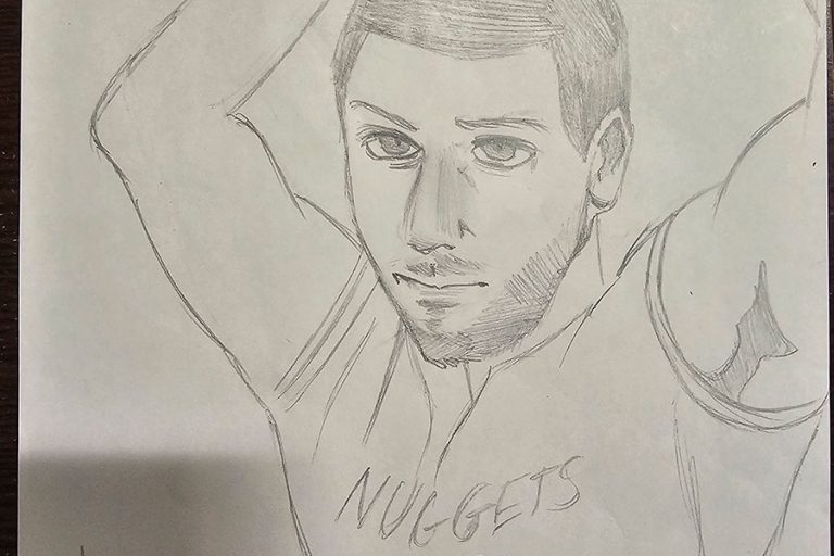 Карикатура 112: Никола Јокић Аутор : Анђела Наић 6.р. Српска допунска школа, Кипар Ментор: Драгана Христу