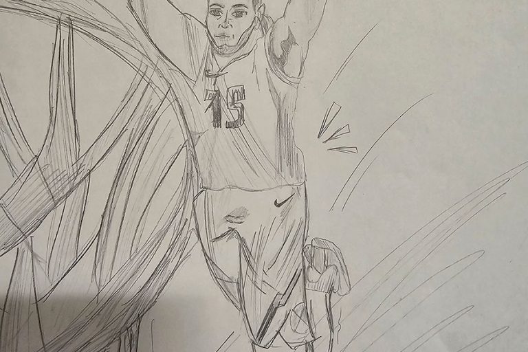 Карикатура 114: Никола Јокић Аутор : Хелена Николић 8.р. Српска допунска школа, Кипар Ментор: Драгана Христу