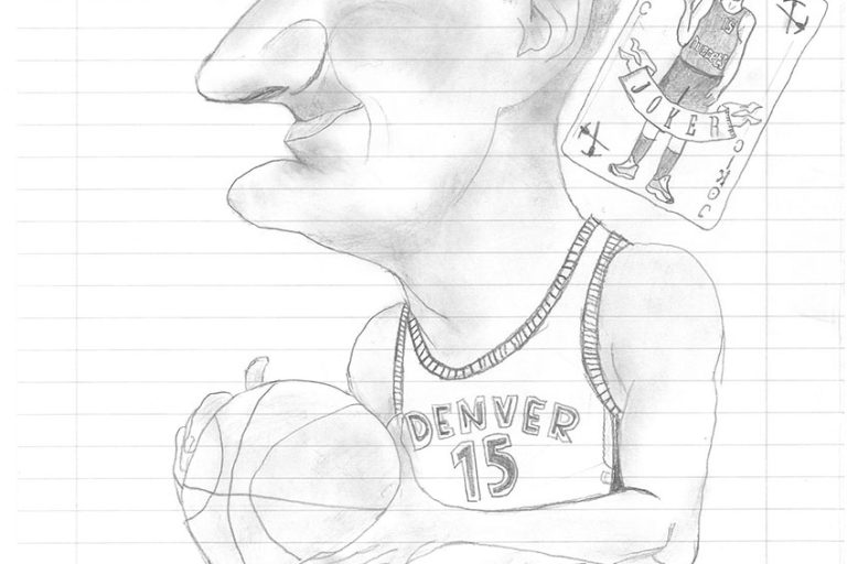 Карикатура 120: Никола Јокић Аутор: Ивана Вукосављевић, 8/1 ОШ ,,Црњански ", Јагодина Ментор: Марина Младеновић