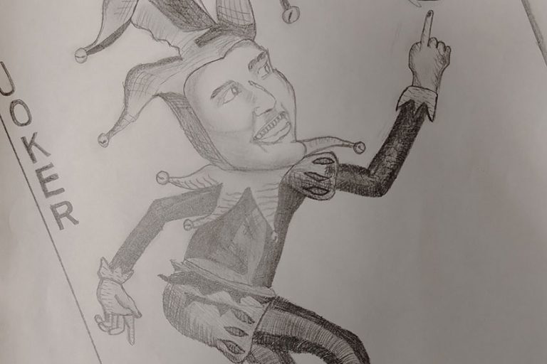 Карикатура 123: Никола Јокић Аутор: Анастасија Антић,8/3 ОШ ,,Вук Караџић ", Пожаревац Ментор: Марина Деспот