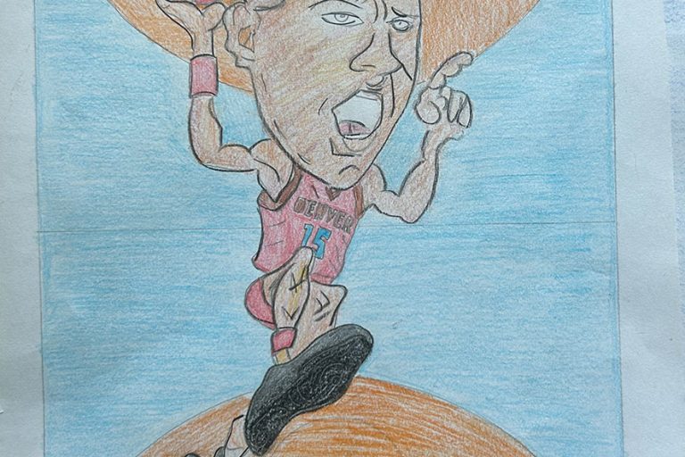 Карикатура 125: Никола Јокић Аутор: Јована Ђорђевић, 8/1 ОШ ,,Вук Караџић ", Пожаревац Ментор: Горан Стевић