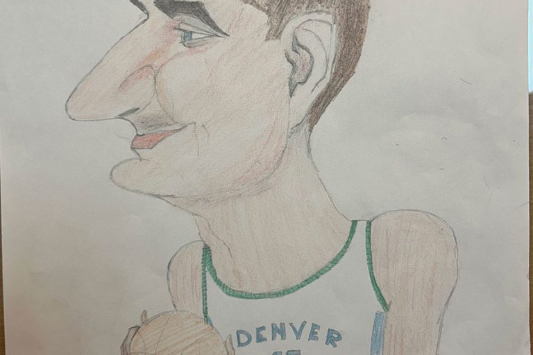 Карикатура 127: Никола Јокић Аутор: Марко Грубјешић, 8/1 ОШ ,,Вук Караџић ", Пожаревац Ментор: Горан Стевић