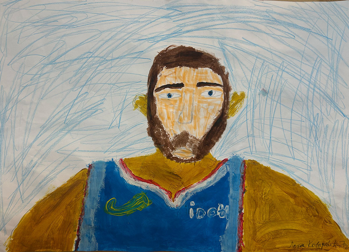 Карикатура 134: Никола Јокић Аутор: Дора Ковачевић, 7/2 ОШ ,,Вук Караџић ", Пожаревац Ментор: Горан Стевић