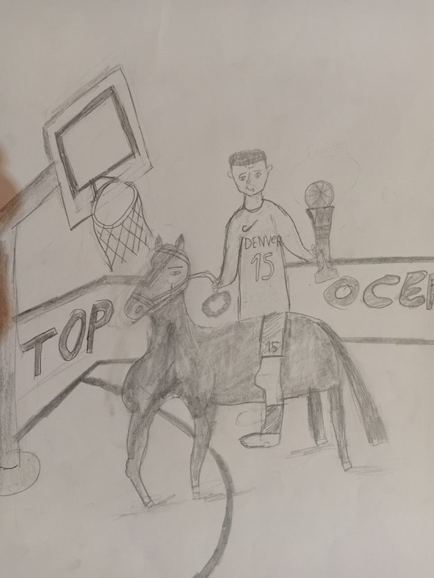 Карикатура 142: Никола Јокић Аутор: Николина Недељковић 7/1 ОШ,, Моша Пијаде " М.Црниће Ментор: Горан Стевић