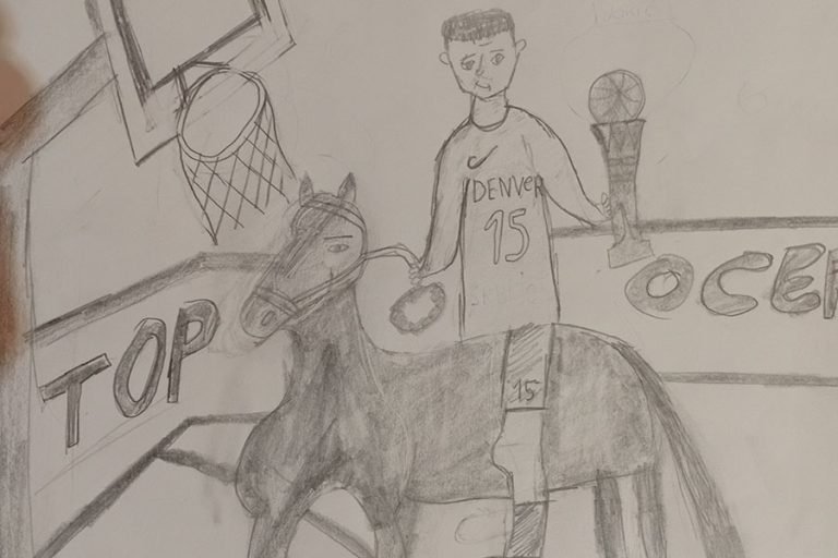 Карикатура 142: Никола Јокић Аутор: Николина Недељковић 7/1 ОШ,, Моша Пијаде " М.Црниће Ментор: Горан Стевић