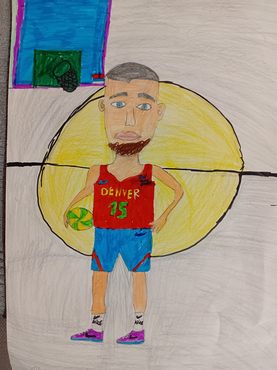 Карикатура 146: Никола Јокић Аутор: Сара Тодоровић 5/1 ОШ,, Моша Пијаде " М.Црниће Ментор: Горан Стевић