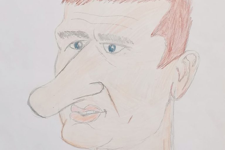 Карикатура 152: Никола Јокић Аутор: Стефан Гавриловић 8/3 ОШ „Јован Цвијић“ Костолац Ментор: Милена Сузић