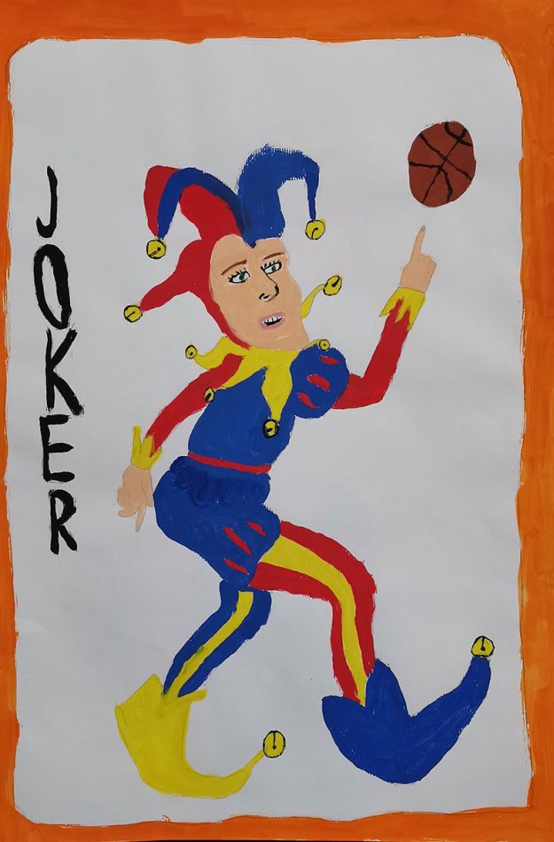 Карикатура 157: Никола Јокић Аутор: Константин Дуруз 5/1 ОШ „Јован Цвијић“ Костолац Ментор: Милена Сузић