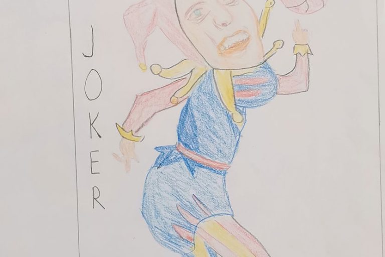 Карикатура 159: Никола Јокић Аутор: Ема Љубисављевић 5/1 ОШ „Јован Цвијић“ Костолац Ментор: Милена Сузић