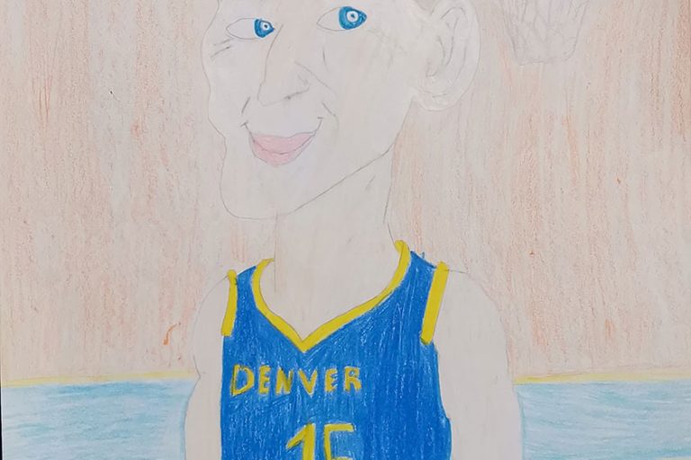 Карикатура 162: Никола Јокић Аутор: Сара Филић 5/2 ОШ „Јован Цвијић“ Костолац Ментор: Милена Сузић