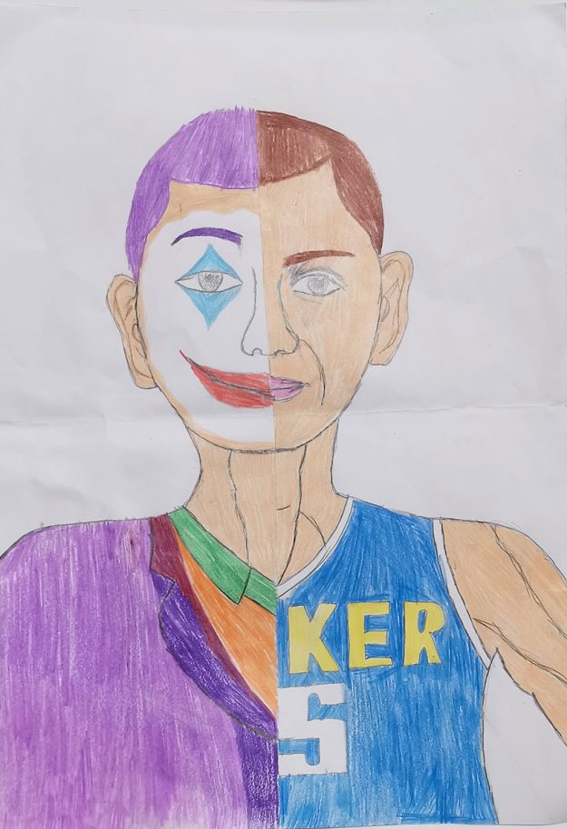 Карикатура 169: Никола Јокић Аутор: Хакиф Гаши 8/2 ОШ „Јован Цвијић“ Костолац Ментор: Емилија Клајић