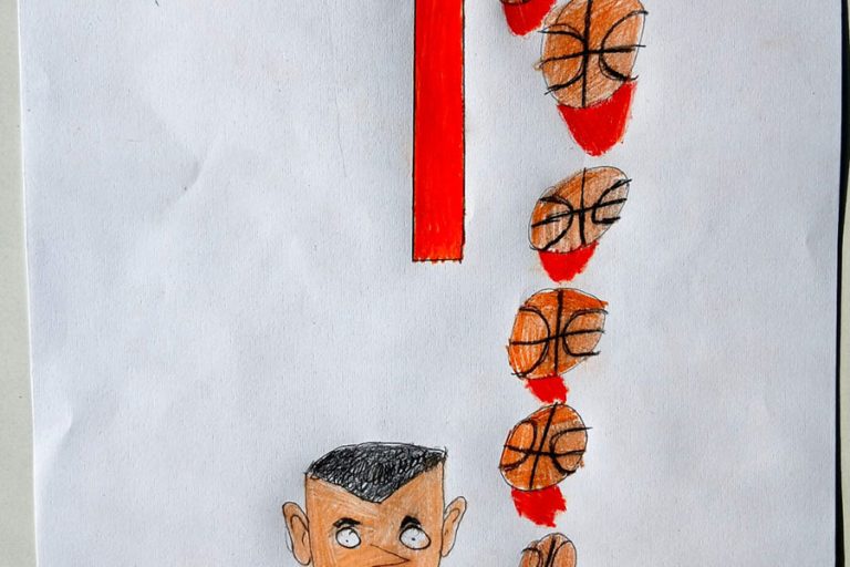 Карикатура 191: Никола Јокић Аутор: Душан Лазић, 5/1 ОШ „Угрин Бранковић“ Кучево Ментор: Саша Драгојевић