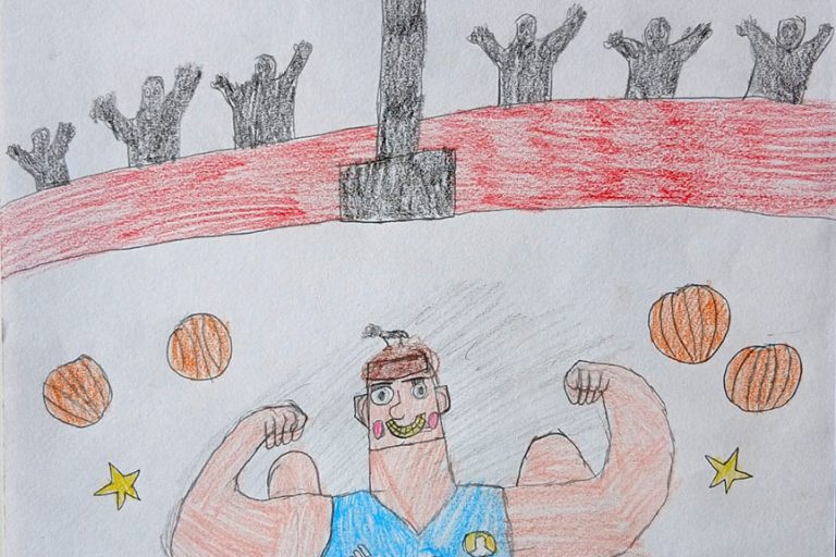 Карикатура 202: Никола Јокић Аутор: Матеа Перић, 5/1 ОШ „Угрин Бранковић“, Кучево Ментор: Саша Драгојевић