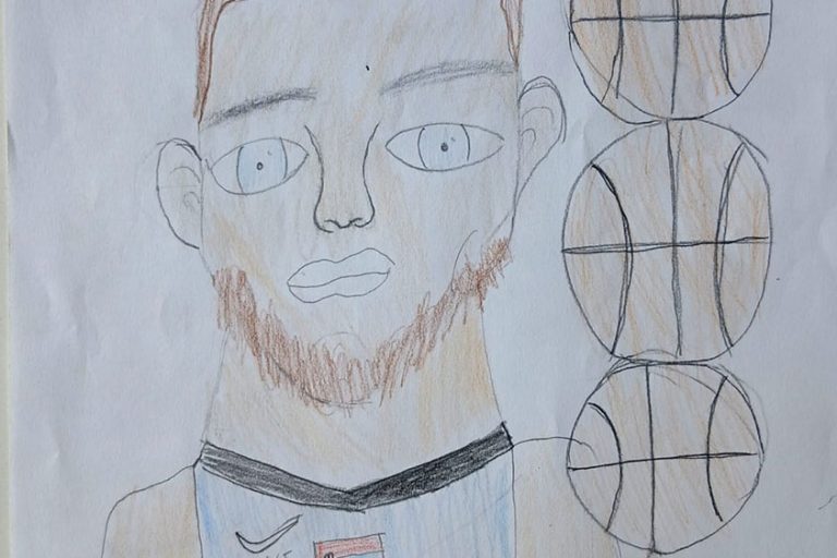 Карикатура 207: Никола Јокић Аутор: Никола Кржановић, 6/2 ОШ „Угрин Бранковић“,Кучево Ментор: Саша Драгојевић