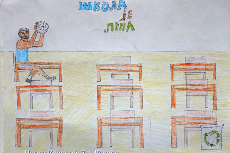 Карикатура 214: Никола Јокић Аутор: Новак Кокорић, 7/1 ОШ „Угрин Бранковић“,Кучево Ментор: Саша Драгојевић