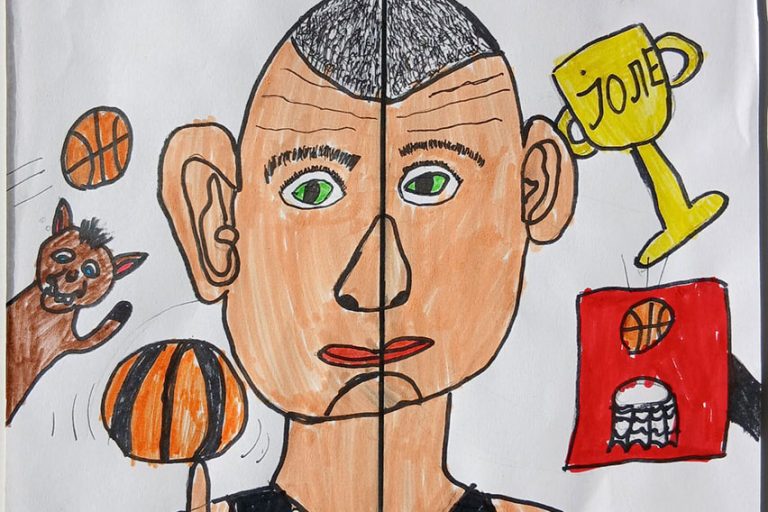 Карикатура 218: Никола Јокић Аутор: Сара Лацковић и Адријана Живковић, 5/1 ОШ „Угрин Бранковић“,Кучево Ментор: Саша Драгојевић