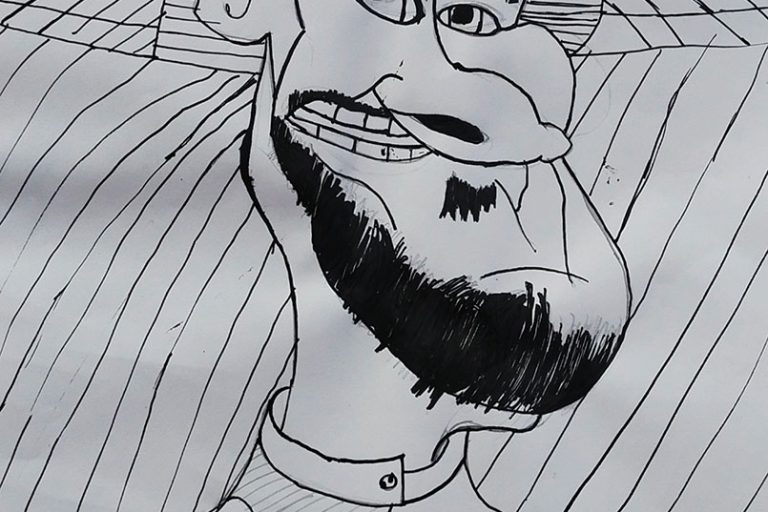 Карикатура 231: Никола Јокић Аутор: Урош Крстић, 5/4 ОШ „Доситеј Обрадовић“ Пожаревац Ментор: Јованка Ликар