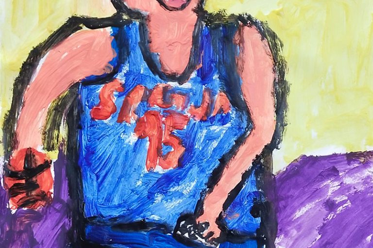 Карикатура 233: Никола Јокић Аутор: Стеван Јовичић, 6/2 ОШ „Доситеј Обрадовић“ Пожаревац Ментор: Јованка Ликар