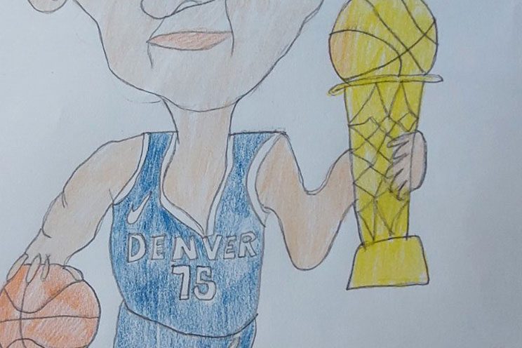 Карикатура 236: Никола Јокић Аутор: Алексеј Станојков, други разред ОШ "Краљ Александар I", Пожаревац Ментор Ивана Мартиновић Никодијевић