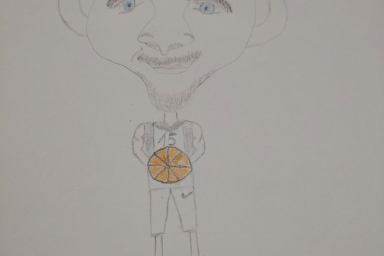 Карикатура 238: Никола Јокић Аутор: Лазар Станимировић, други разред ОШ "Краљ Александар I", Пожаревац Ментор Ивана Мартиновић Никодијевић