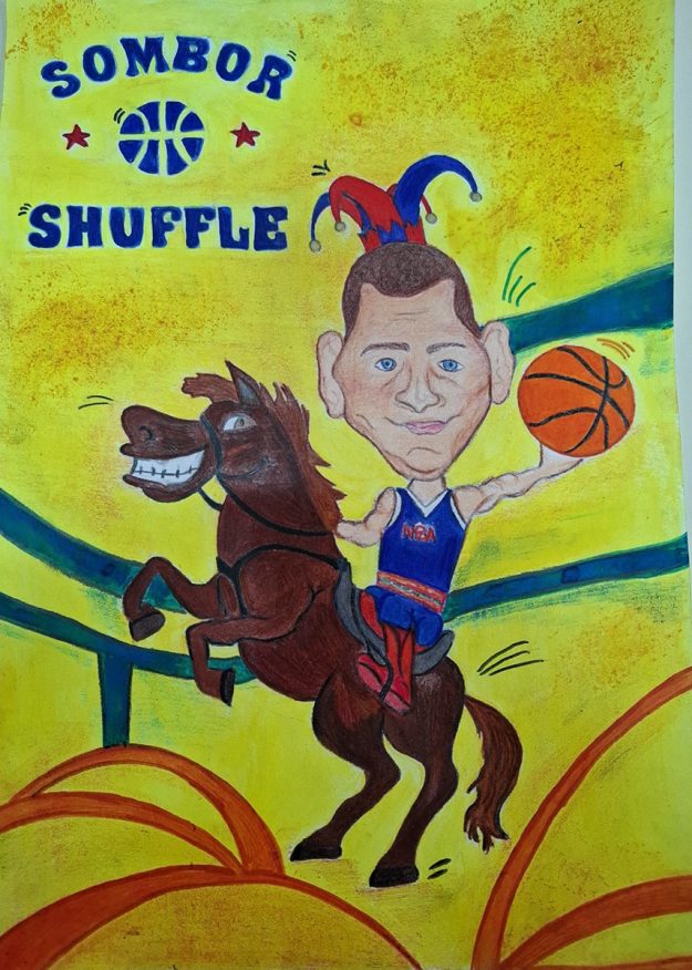 Карикатура 243: Никола Јокић Аутор: Јована Никодијевић, 2/3 Гимназија, Пожаревац