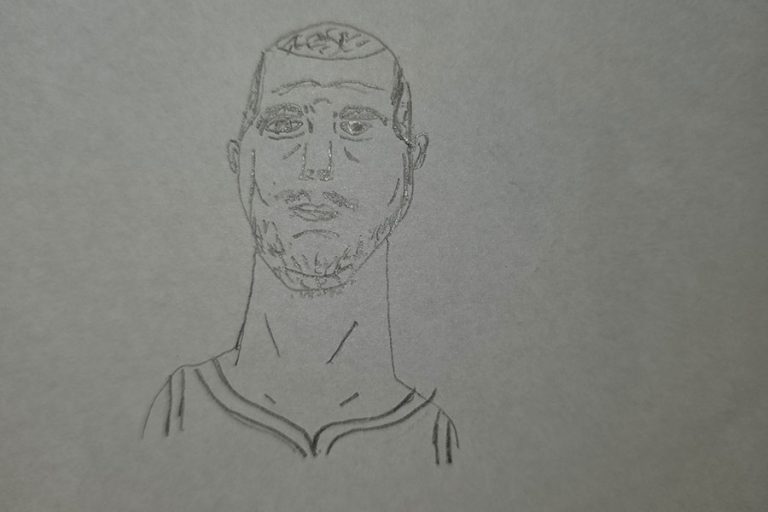 Карикатура 248: Никола Јокић Аутор: Дуња Поповић, 5. разред Српска допунска школа, СР Немачка Ментор: Александра Цветковић