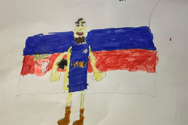 Карикатура 254: Никола Јокић Аутор: Константинос Фокиас, 10 година Српска допунска школа, Грчка Ментор: Љубица Покрајац