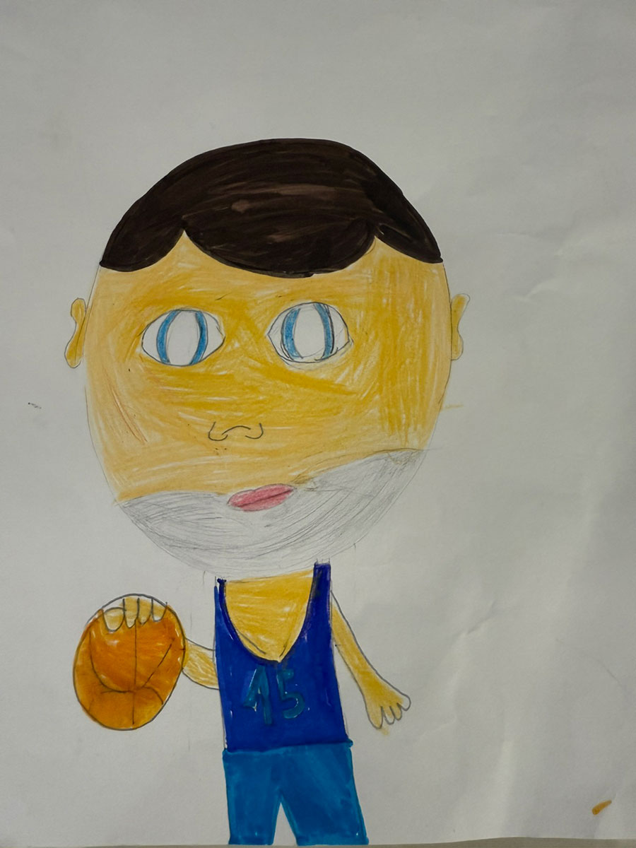 Карикатура 257: Никола Јокић Аутор: Ана Томић 2-3 ОШ ,,Милош Црњанаски" Београд Ментор: учитељица Светлана Живковић