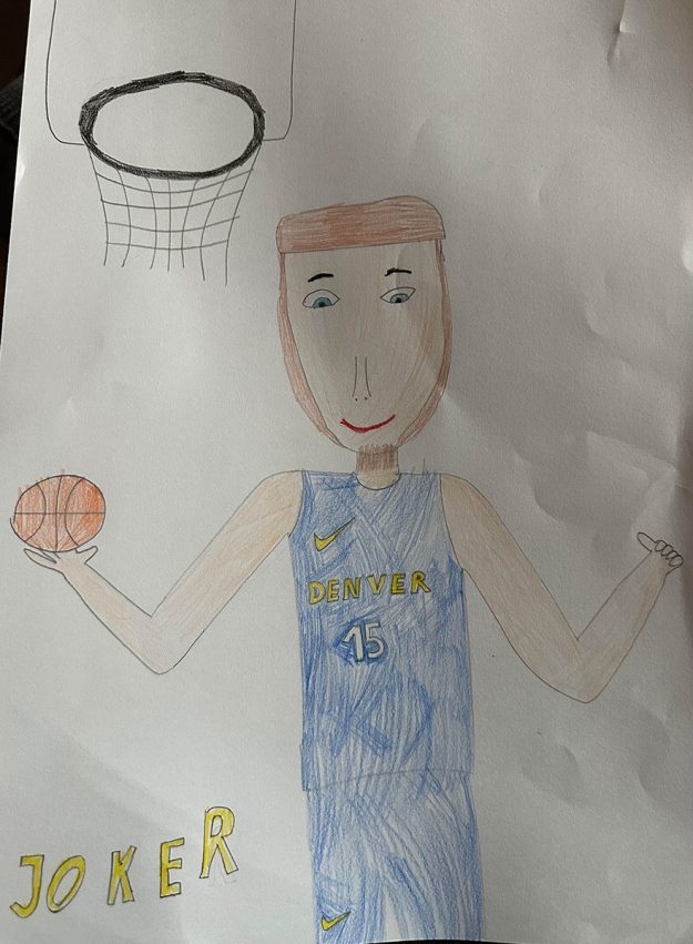 258 Карикатура 258: Никола Јокић аутор: Лена Ђурђевич 2-3 ОШ ,,Милош Црњански" Београд Ментор: учитељица Светлана Живковић