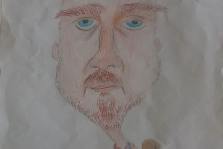 Карикатура 59: Никола Јокић Аутор: Лена Спасовић, 8/1 ОШ „Свети Сава“, Пожаревац Ментор: Ерол Ђурић