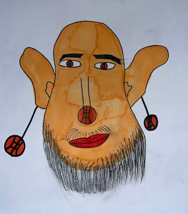 Карикатура 94: Никола Јокић Аутор : Јелена Антић 6. р.. Српска допунска школа, Кипар Ментор: Драгана Христу