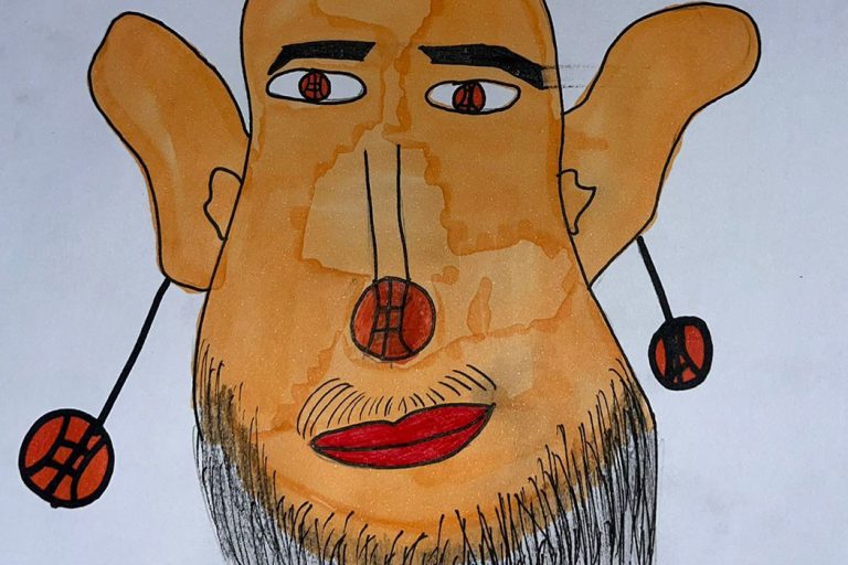 Карикатура 94: Никола Јокић Аутор : Јелена Антић 6. р.. Српска допунска школа, Кипар Ментор: Драгана Христу