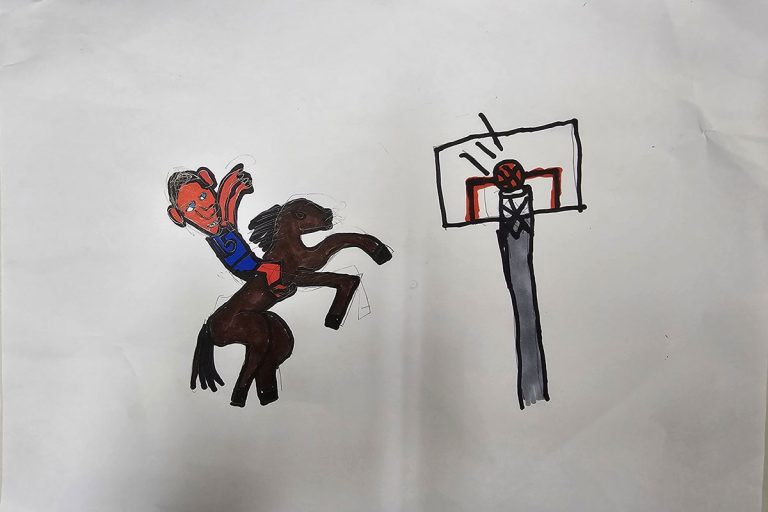 Карикатура 98: Никола Јокић Аутор : Арел Аладаг 4.р. Српска допунска школа, Кипар Ментор: Драгана Христу