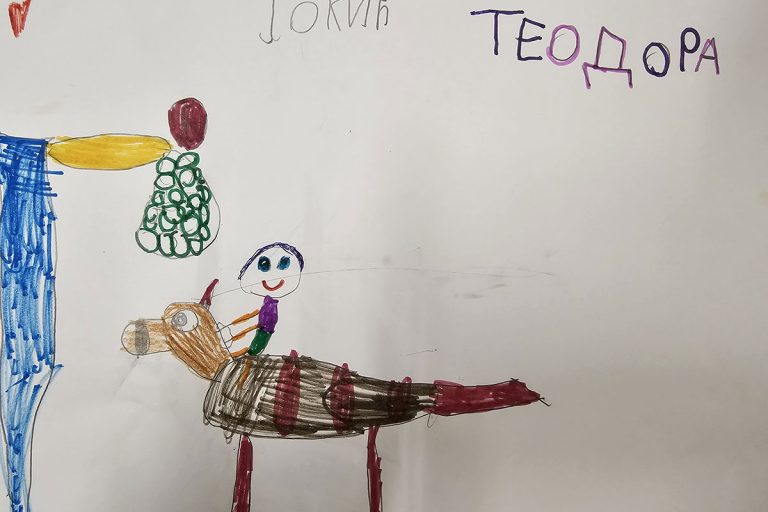 Карикатура 99: Никола Јокић Аутор : Теодора Ђурић 2.р. Српска допунска школа, Кипар Ментор: Драгана Христу