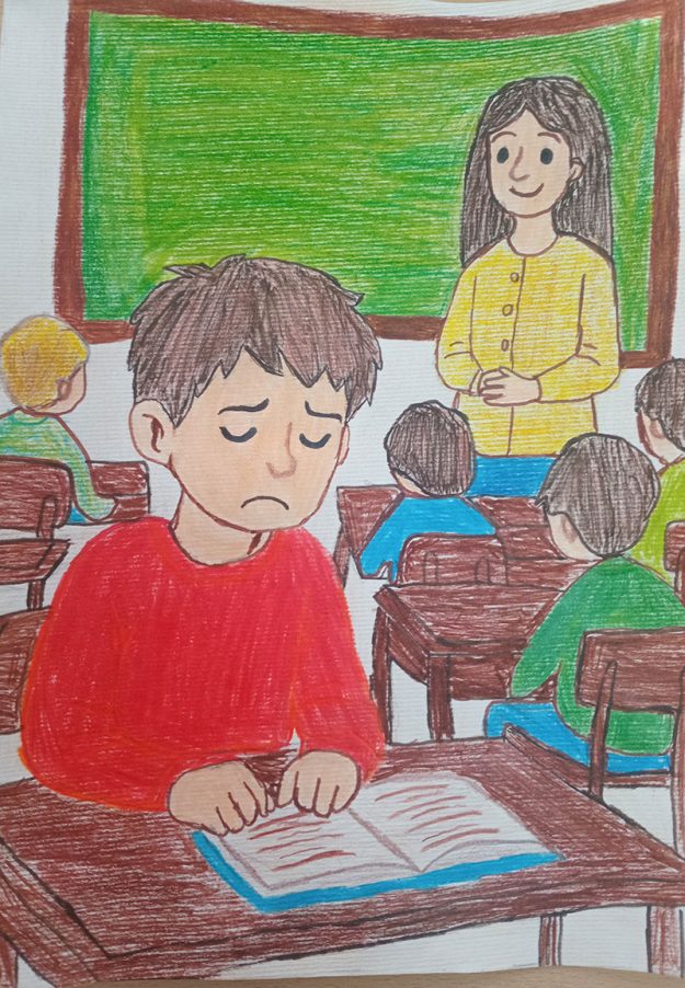 Такмичарски рад 115 Аутор: Николина Ценић, 6 . разред ОШ „Бора Станковић“-Богојевце, Лесковац Роман: Илустрација књиге „Дечак који је путовао кроз романе“