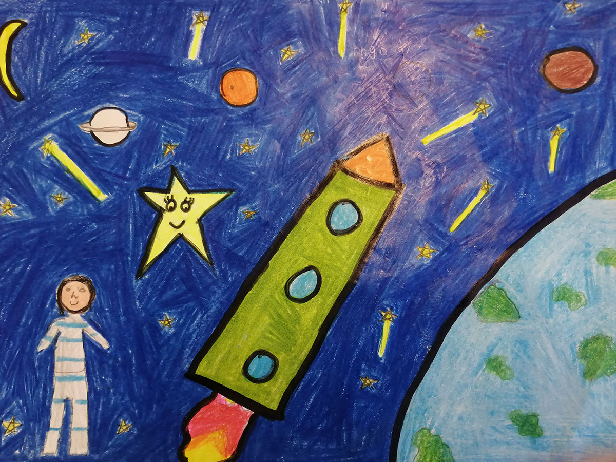 Такмичарски рад 140 Аутор: Магдалена Жарковић 4-1 ОШ „Душан Јерковић“, Банатски Карловац Одломак из романа: „Велика космичка авантура“. Илустрација приче „Звездана тајна“ Ментор: Драгана Ђукановић